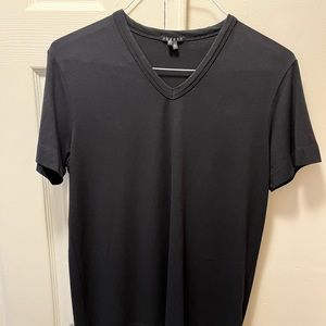 Theory black T-shirt 100% cotton size medium.